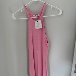 Sleeveless Pink Fitted Dress